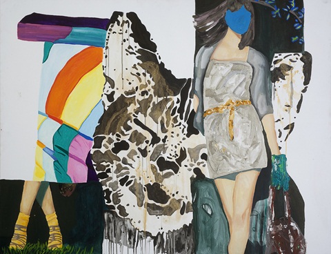 02 Sin Titulo (gatita) _ Acrilico sobre tela _ 140 x 110 cm _ 2010.jpg