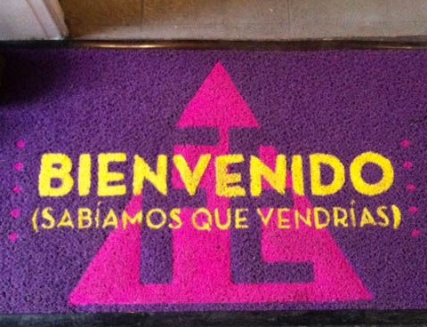 Alfombra bienvenido